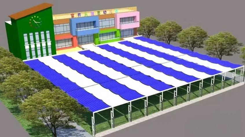 电动天棚帘、幼儿园操场遮阳帘、电动遮阳帘、电动遮阳天幕